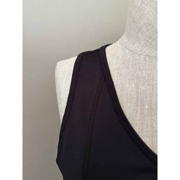 90 Degree by Reflex Women's Black Caged-Back Built-in Bra Tank Top Size L - Picture 8 of 11